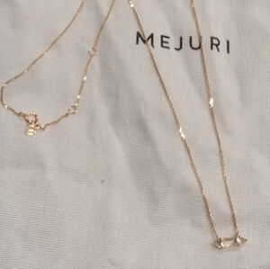 Mejuri 14K Gold And White Topaz Necklace